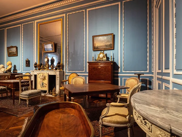Chic Rich Royal Interior Decoration Castle Paris — Stock Photo, Image