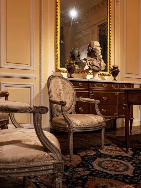 Chic Rich Royal Interior Decoration Castle Paris — Stock Photo, Image