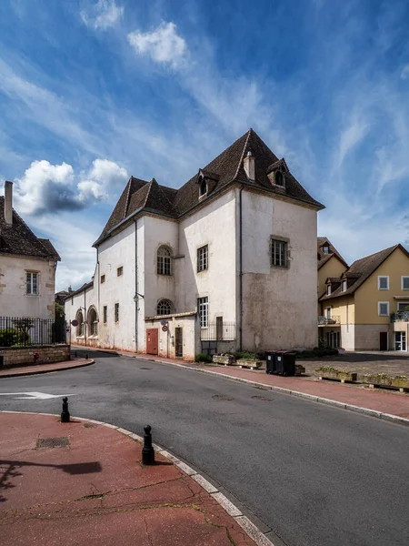 Herrliche Aussicht Leere Straßen Der Mittelalterlichen Stadt Beaune Burgund Der — Stockfoto