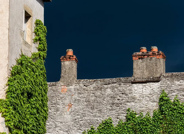 Magnifica Vista Strade Vuote Della Città Medievale Beaune Borgogna Cielo — Foto Stock