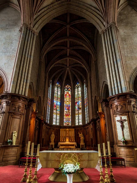 Dijon Burgundy Deki Aziz Michael Kilisesi Gotik Bir Katedralin Içinde — Stok fotoğraf