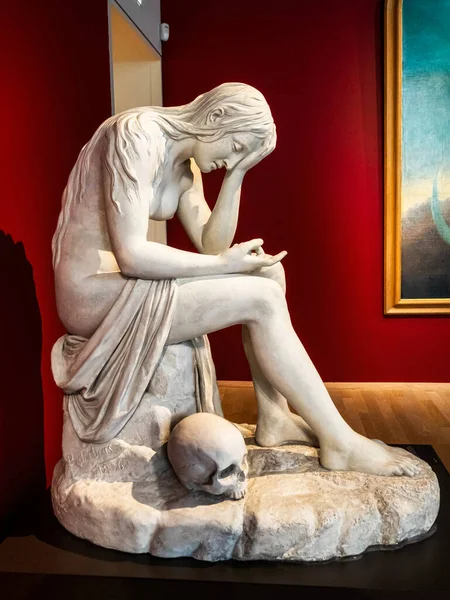 Antike Frauenskulptur Museum Von Burgund Dijon Kunstgeschichte Frankreich — Stockfoto