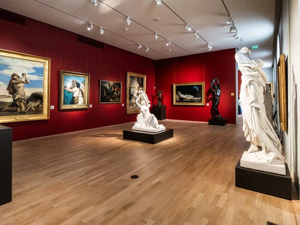 勃艮第首都第戎的美术博物馆 这个博物馆收藏了来自不同时代的艺术家和雕塑家的作品 — 图库照片