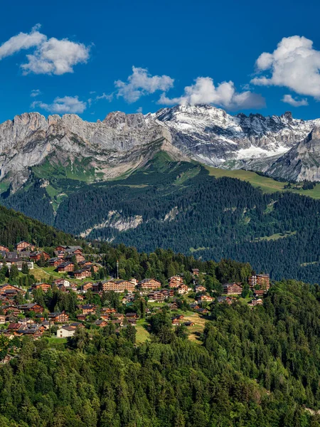 Călătorie Vară Alpii Elvețieni Soare Vreme Frumoasă Caldă Relaxare Călătorie — Fotografie, imagine de stoc