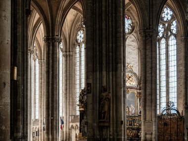 Amiens, Fransa 'daki katedral. 12. yüzyılın en eski ve en büyük Gotik katedrali.