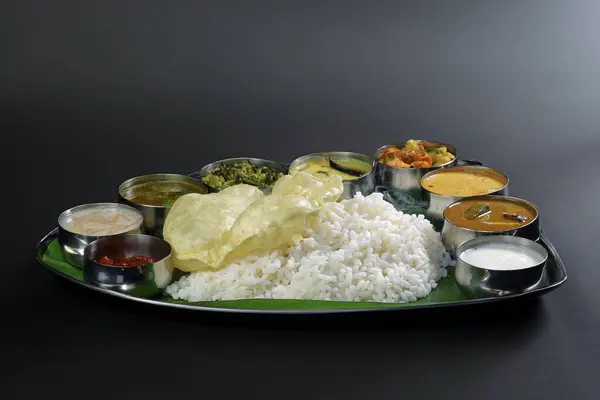 indian traditional food, indian curry rice with rice and curry, served with rice, masala curry and chicken