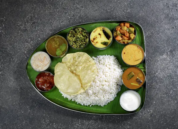 indian food food, rice and samsaman with indian rice