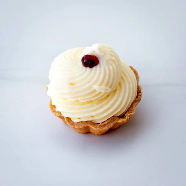 Cupcakes Mini Taartjes Met Room — Stockfoto