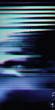 Arıza TV Ekranı: Sinyal parazitli dijital arkaplan. Duvar kağıdı için modern ve yaratıcı bir dekorasyon. Arkaplan Tasarım Şablonu.