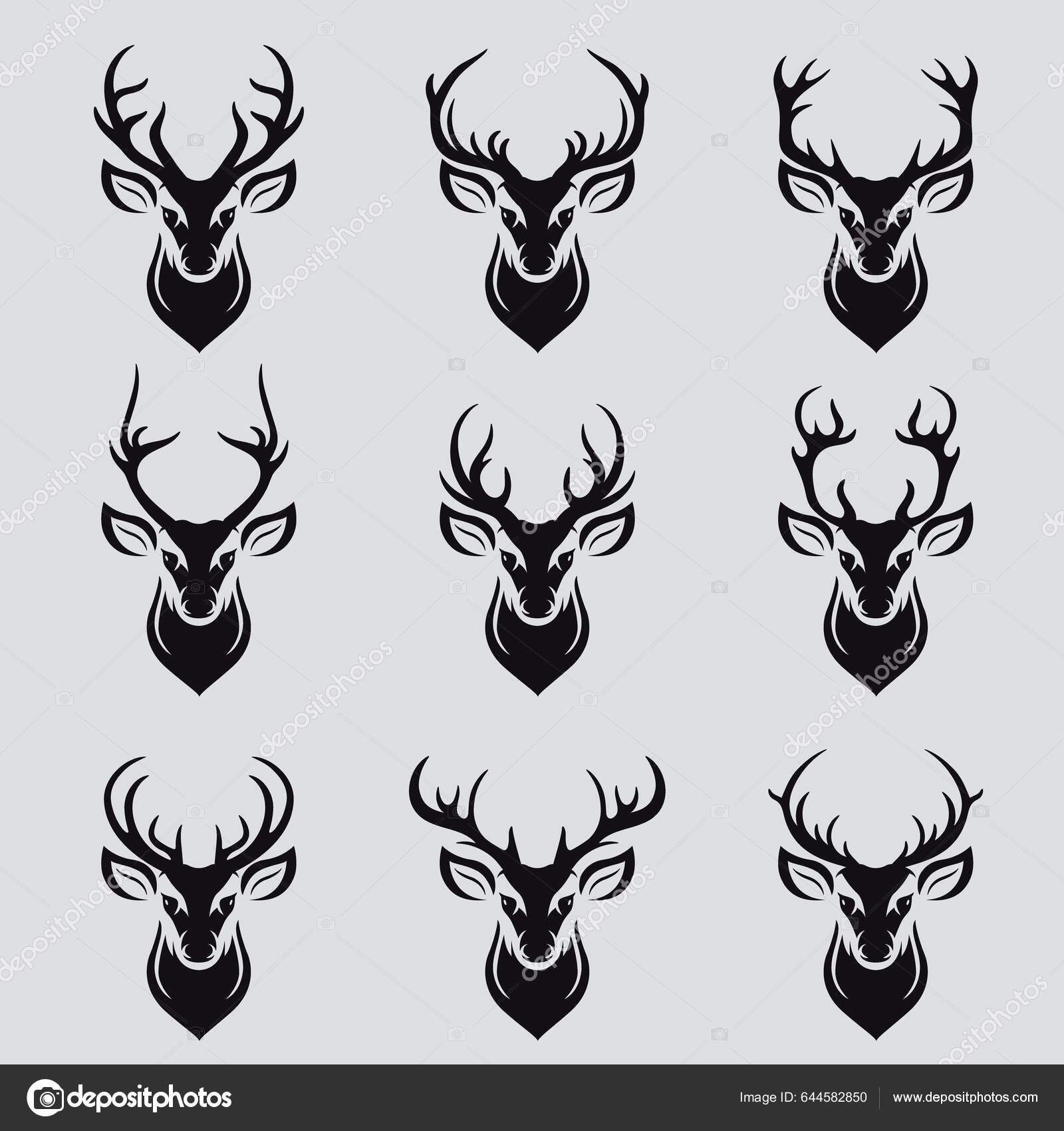 Chifres Renas Vetoriais Chifres Silhuetas Chifre Veado Corno Veados  Desenhado Vetor de ©Gomolach 644582850, image size:1600x1700