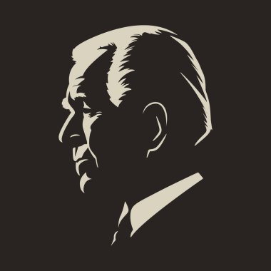Georgia mı? 13 Mart 2023, Joe Biden 'ın Siyah ve Beyaz Siluet Portresi. ABD Başkanı Siyah Arkaplanda. Yan Görünüm. Vektör İllüstrasyonu.
