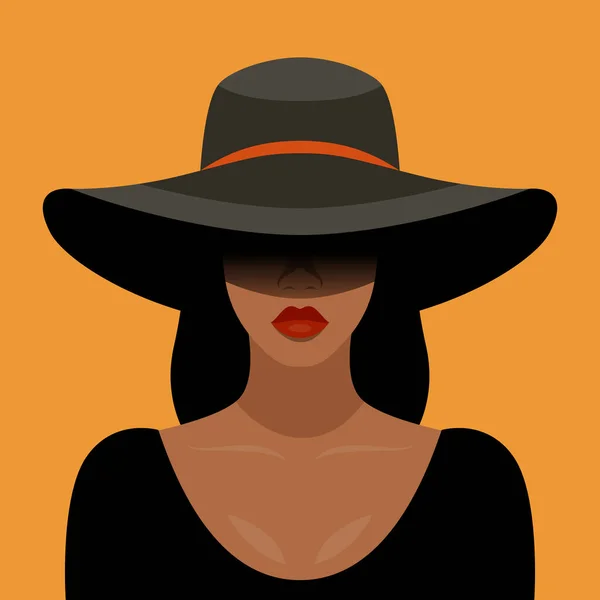 Contexte Vectoriel Belle Jeune Femme Noire Afro Américaine Aux Cheveux — Image vectorielle
