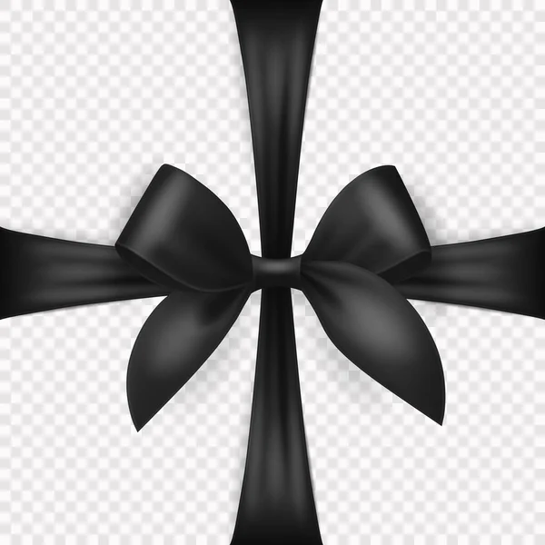 ベクトル3Dリアルなギフトリボン グリーティングカードのための弓 透明な背景に隔離されたギフト 弓デザインテンプレート 誕生日のための概念 クリスマスプレゼント ギフト 招待状 ボックス — ストックベクタ