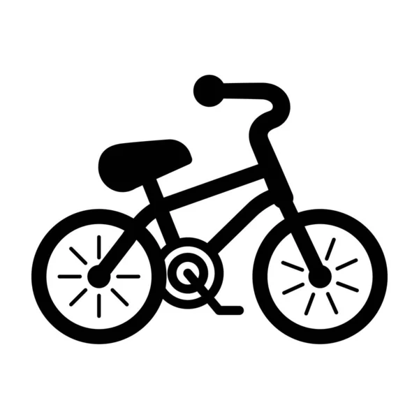 Icône Vélo Noir Vectoriel Icône Vélo Vectoriel Minimaliste Simple Panneau — Image vectorielle