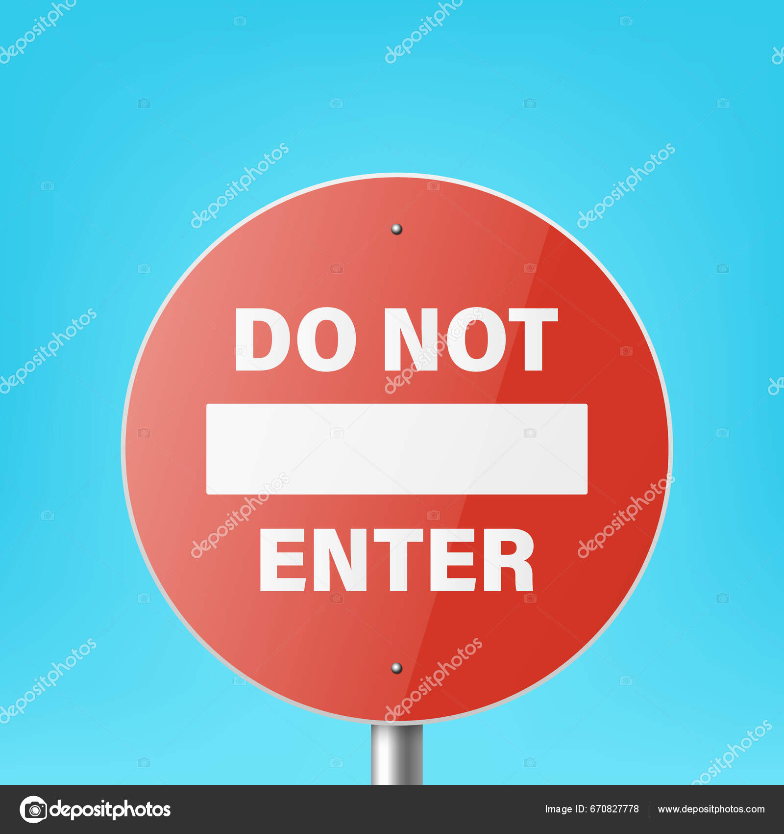 Forbidden sign, Stock vector