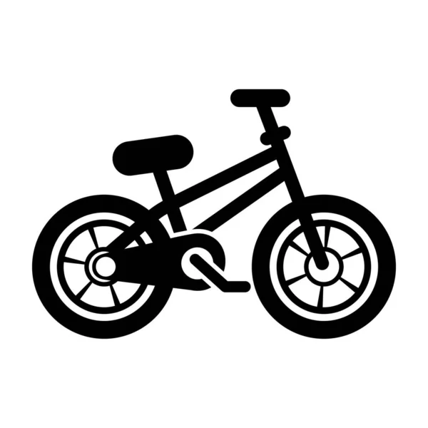 Fekete Kerékpár Ikon Vektor Egyszerű Minimalista Vektor Kerékpár Ikon Kerékpáros — Stock Vector