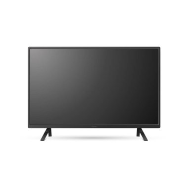 Vektör 3d Gerçekçi Modern TV Ekranı. Minimalist Stylish Lcd Paneli, Led TV Frame. Mockup için Büyük Bilgisayar Monitörü Görünüm Tasarımı. Boş Televizyon Şablonu. Katalog, Web Sitesi Konsepti. Ön Görünüm.