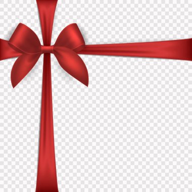 Vektör Gerçekçi İpek Kırmızı Hediye Kurdelesi, Kutlama kartı için Saten Yay, Hediye, izole edildi. Yay Tasarım Şablonu, Doğum günü Konsepti, Noel Hediyeleri, Hediyeler, Davet, Kutu.