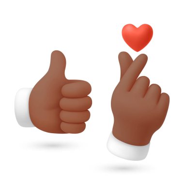 Vektör Parmak Kalp El Hareketi Simgesi Ayarlandı. Kore El Hareketleri Vektörü İllüstrasyonu Sevgi ve Takdir Ediyor. Sosyal Medya, K-Pop, Mesajlaşma Tasarımı için Şirin Parmak Kalbi El Hareketi.