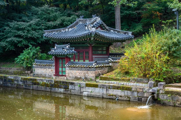 stock image Changdeokgung royal palace of the Joseon dynasty in Autumn in Seoul South Korea on 23 October 2021