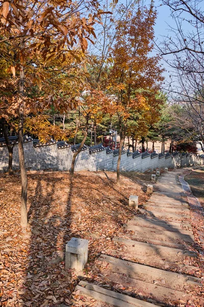 Fortaleza Hwaseong Suwon Corea Del Sur Patrimonio Unesco Noviembre 2022 — Foto de Stock