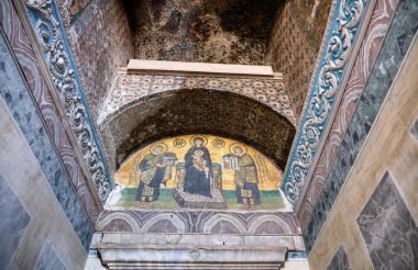 10 Eylül 2022 'de İstanbul' daki Ayasofya camii ve tarihi Bizans kilisesi.