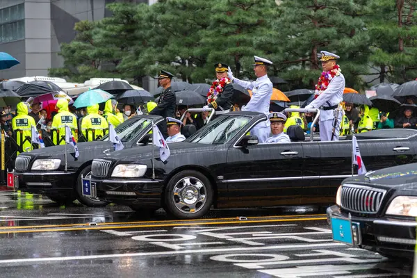 Parada Wojskowa Dnia Sił Zbrojnych Armii Koreańskiej Stolicy Korei Południowej — Zdjęcie stockowe