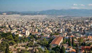 Atina 'nın başkenti Yunanistan' ın havacılık manzarası