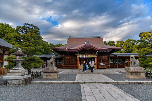 Jonangu Shinto Shrine from Heian period in southern Kyoto Kansai region of Japan