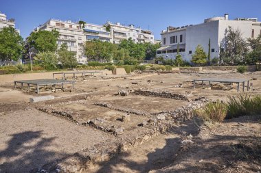 Ancient archeological site of Aristotle Lyceum Lykeion in Athens, capital of Greece on 16 August 2023 clipart