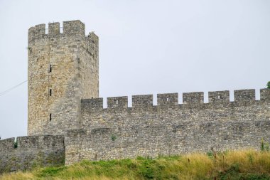 Belgrad 'ın başkenti Belgrad' daki Kalemegdan parkında Tarihi Belgrad Kalesi 'nin kalıntıları