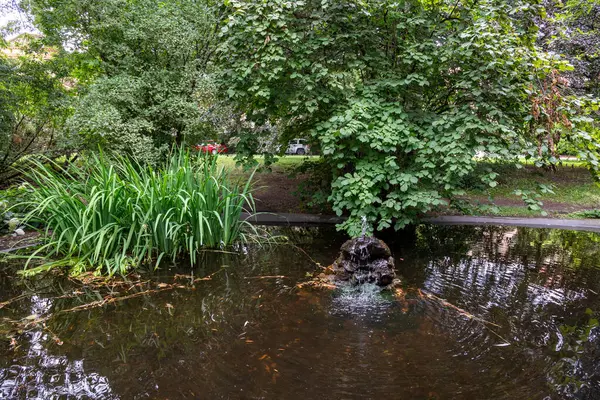 stock image Vojanovy Sady public garden in Mala Strana district of Prague, capital of Czech Republic. One of the oldest gardens in Prague