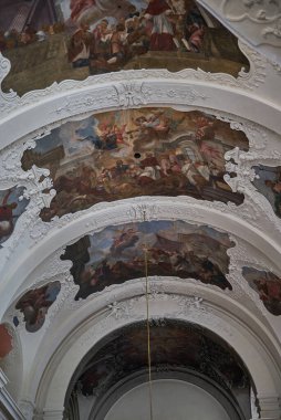 Interior of the Saints Cyril and Methodius Cathedral, seat of the Czech and Slovak Orthodox Church, in Nove Mesto district in Prague, capital of Czech Republic, on 13 July 2024 clipart