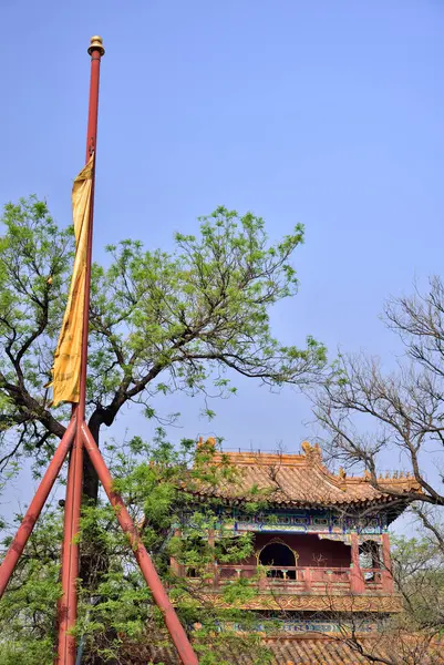 stock image Yonghe Temple of Tibetan Buddhism in Dongcheng District in Beijing, China on 21 April 2024