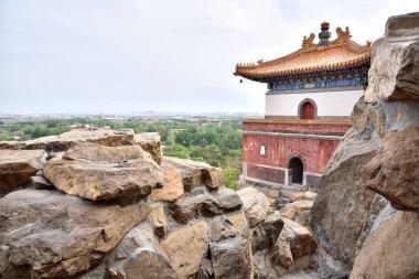 The Summer Palace, complex of imperial Chinese gardens and palaces in Beijing, China on 20 April 2024 clipart