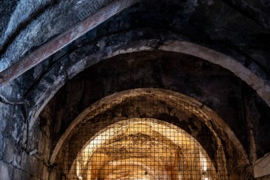 Hırvatistan 'ın Split kentindeki Diocletian Sarayı, UNESCO dünya mirası sahasının Roma Tarihi Kompleksi' nin altyapı ve mahzenleri