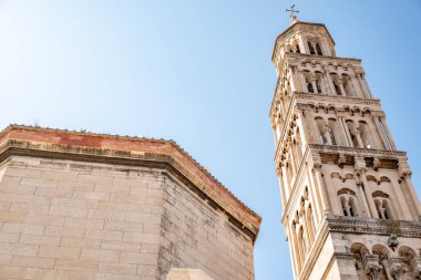 Cathedral of Saint Domnius in the Historical Complex of the Palace of Diocletian, UNESCO world heritage site in Split, Republic of Croatia clipart