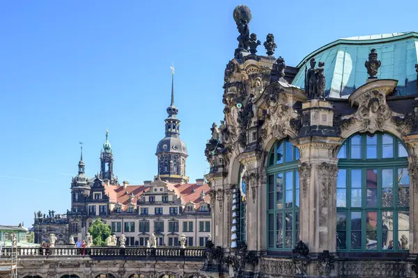 stock image The Zwinger palace complex with gardens, one of the most important buildings of the Baroque period in Dresden, Germany on 8 September 2024