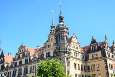 Museum complex of Dresden Castle or Royal Palace, former residence of the electors and kings of Saxony in old town of Dresden, Germany on 8 September 2024 clipart