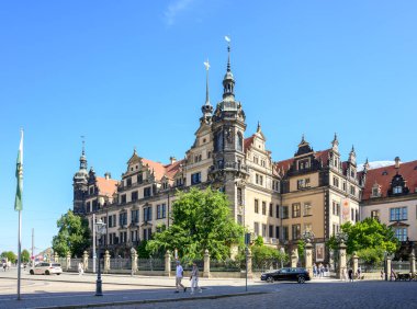 Dresden Şatosu ya da Kraliyet Sarayı Müzesi, 8 Eylül 2024 'te Almanya' nın Dresden kentindeki Saksonya 'nın seçmen ve krallarının eski konutu.