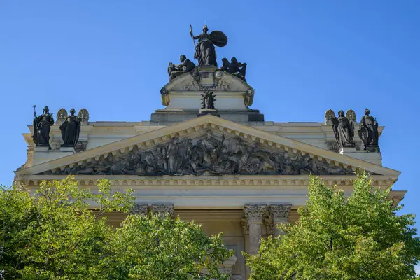 stock image Dresden Academy of Fine Arts (HfBK Dresden), university of visual arts located on Bruhl's Terrace in Dresden, Saxony, Germany