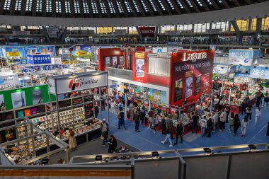 Sırbistan 'ın başkenti Belgrad' da 25 Ekim 2024 'te düzenlenen 67. Uluslararası Belgrad Kitap Fuarı (Medjunarodni Sajam knjiga)