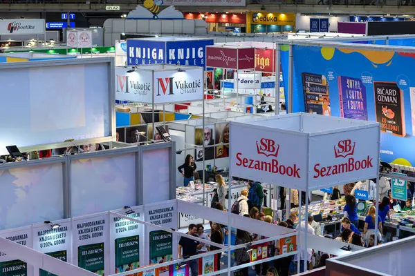 Sırbistan 'ın başkenti Belgrad' da 25 Ekim 2024 'te düzenlenen 67. Uluslararası Belgrad Kitap Fuarı (Medjunarodni Sajam knjiga)