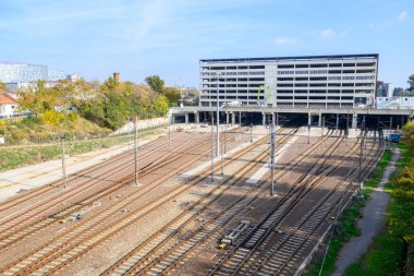 Belgrad Merkez Tren İstasyonu, halk arasında Prokop olarak bilinen Sırbistan 'ın başkenti Belgrad' daki yeni merkez tren istasyonu, 31 Ekim 2024 'te