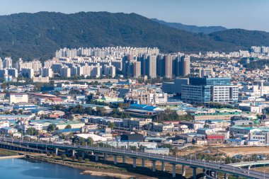 Cityscape of Daejeon capital of South Chungcheong province in South Korea on 17 October 2023 clipart