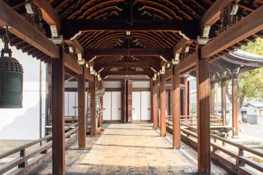 Higashi Honganji temple of Jodo Shin Buddhism in central Kyoto, Japan on 1 April 2018 clipart