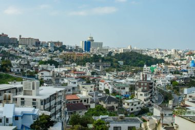 Naha şehri, Japonya 'nın Okinawa ilinin başkenti 27 Şubat 2018