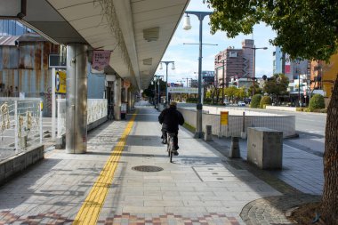 14 Ocak 2018 'de Japonya' nın Kansai bölgesindeki Wakayama şehrinin sokakları