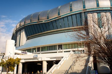 Kyocera Dome Osaka beyzbol stadyumu, 25 Aralık 2017 tarihinde Japonya 'nın Osaka kentinde Orix Buffaloes serisinin ev sahibi stadyumu.