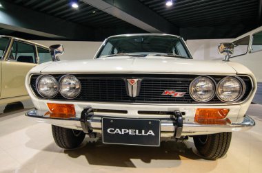 20 Aralık 2017 tarihinde Japonya 'nın Hiroşima kentindeki Mazda araba müzesi ve montaj fabrikası sergisinde eski arabalar sergilendi.